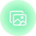 multi image references icon in green